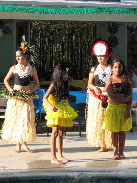 Ami Dancing at a Luau